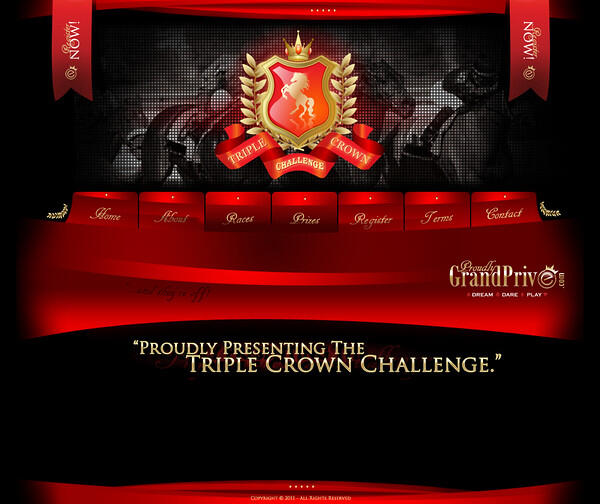 Triple Crown Challenge, VIP247, Promotional Campaign - Website Development